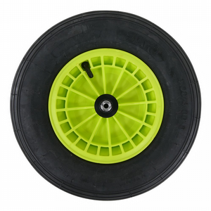 wheelbarrow wheel 2PLy lime FORT, plastic rim, pneumatic tire