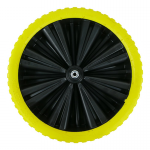 FLEX Lite 400x100 mm, yellow, puncture proof wheelbarrow wheel