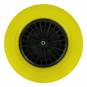 FLEX Pro 400x100 mm, yellow puncture proof wheelbarrow wheel