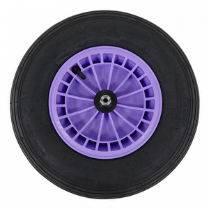 wheelbarrow wheel lavender 2PLy FORT, plastic rim, pneumatic tire