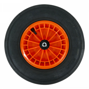 wheelbarrow wheel orange 2PLy FORT, plastic rim, pneumatic tire